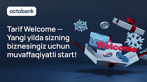 Yangi yilni Octobankning Welcome tarifi bilan kutib oling — maksimal nazorat, minimal komissiyalar