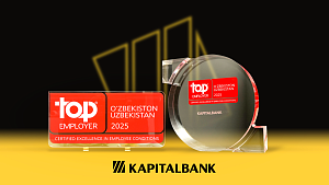 Kapitalbank Top EmployersInstitute talqini bo‘yicha O‘zbekistonning eng yaxshi ish beruvchisi maqomini yana bir bor tasdiqladi