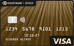 "VISA Gold" kartasi
