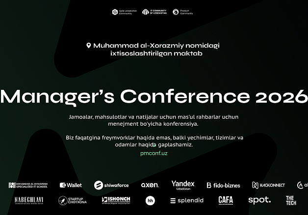 Central Asian Fintech Association (CAFA) Toshkent shahrida bo‘lib o‘tadigan menejerlar va IT yetakchilari uchun eng muhim tadbirlardan biri — Manager’s Conference 2026 tadbirining hamkori va ishtirokchisi sifatida qatnashadi
