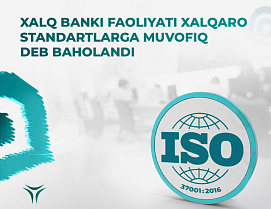 Xalq bankining korrupsiyaga qarshi menejment tizimi xalqaro standartlarga muvofiqligi yana bir bor tasdiqlandi.